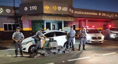 Polícia Rodoviária faz nova apreensão de drogas na SP-294