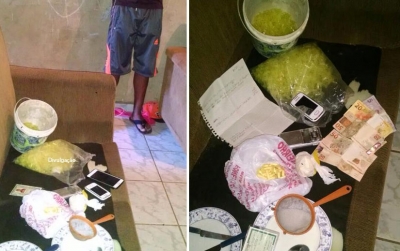 Polícia faz apreensão de drogas na zona sul