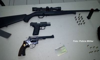 Homem é preso pela PM em Marília com arsenal em casa