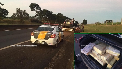 Traficante usa guincho para transportar drogas, mas acaba preso