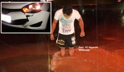 Chuva e buracos: "armadilha" para motoristas 