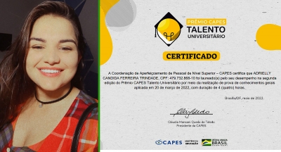 Acadêmica de Medicina da Unimar conquista Prêmio CAPES Talentos Universitários