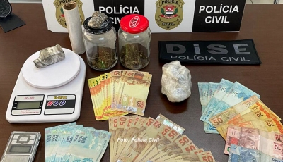 DISE apreende drogas e dinheiro falso na região