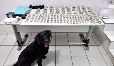 PM apreende grande quantidade de drogas na zona oeste