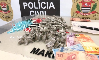 DISE prende dupla de desempregados com drogas na zona sul 