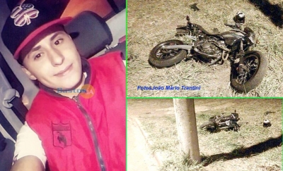 Jovem de 16 anos morre em acidente de moto 
