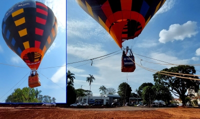 Voo de balão com clientes do Residencial View 360 é um sucesso em Marília