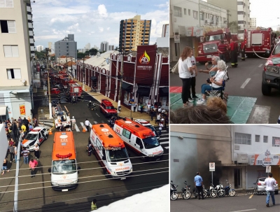 Incêndio no centro deixa 12 pessoas intoxicadas