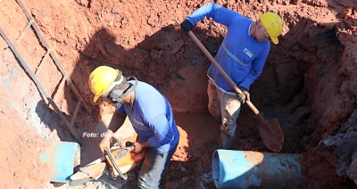 Quebra de adutora: DAEM conclui serviços e água volta à zona oeste