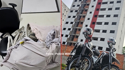 Dupla é presa pela PM após furtar material de prédio em Marília