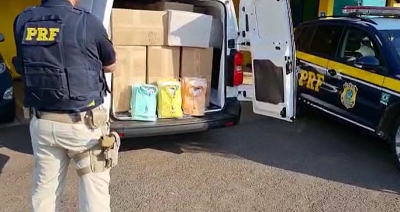  PRF apreende carregamento suspeito de falsificação