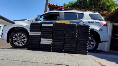 Polícia Rodoviária apreende quase 100 quilos de maconha, na região