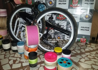 PM surpreende menores usando linha com cerol