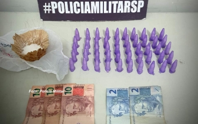 Rapazes são presos vendendo cocaína na zona norte