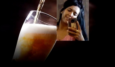 Mulher morre ao ser envenenada pelo marido, com copo de cerveja