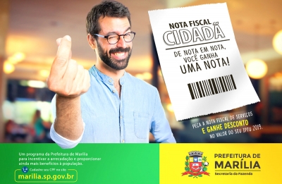 Nota Fiscal Cidadã: contribuinte tem até dia 31 para utilizar créditos no IPTU