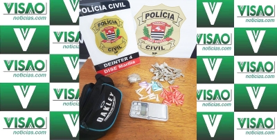 Dise prende jovem vendendo entorpecentes no CDHU