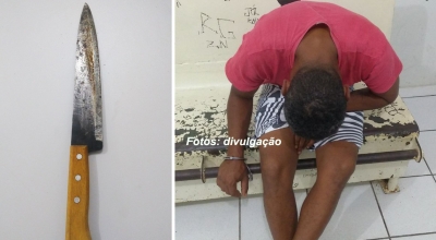 Homem é preso acusado de tentar matar o próprio enteado a facadas