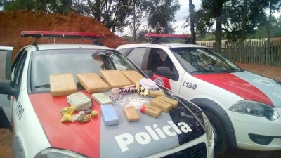 Polícia faz grande apreensão de drogas na zona sul