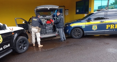 PRF e DISE prendem casal com  274 quilos de maconha e skunk