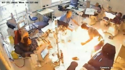 Homem invade hospital para matar rival e causa incêndio