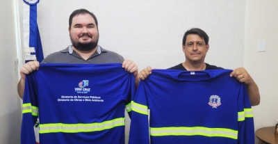 Vera Cruz: Prefeitura prioriza segurança de funcionários com entrega de equipamentos e uniformes