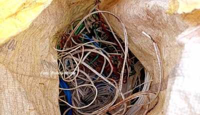 Polícias Militar e Civil fazem operação para combater furtos de fios em Marília