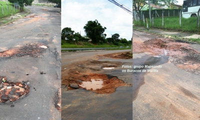 Buracos: grupo é criado para alertar motoristas