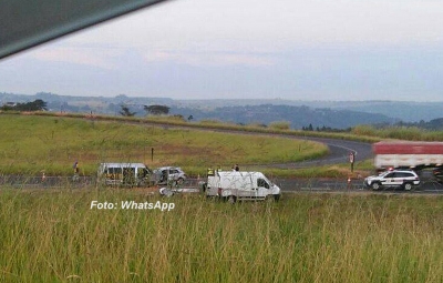 Acidente com van de familiares de presos bate na rodovia: um morto e seis feridos