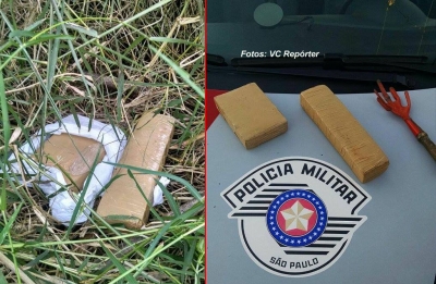 Traficantes fogem, mas abandonam droga 