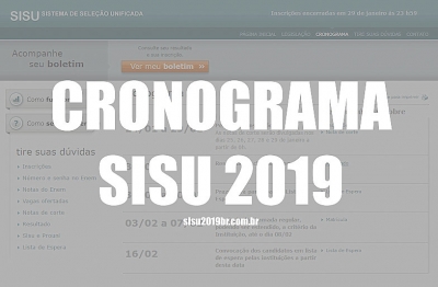Primeira edição de 2019 do Sisu ofertará mais de 235 mil vagas