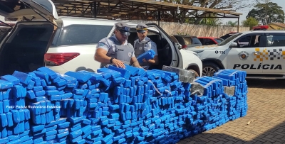 Rádio de comunicação leva Polícia Rodoviária a apreender mais de 1,5 tonelada de maconha