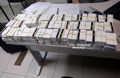 Casal de estelionatários é preso pela PM em Bauru com quase 5 mil cartões bancários