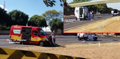 Mãe e filha morrem atropeladas na SP-294, ao lado de passarela