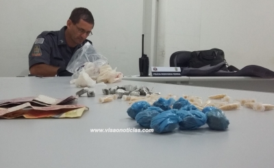 Rapaz de 18 anos é preso por tráfico de drogas