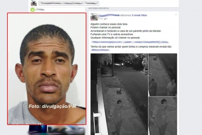 Internet ajuda PM a prender acusado de furto 