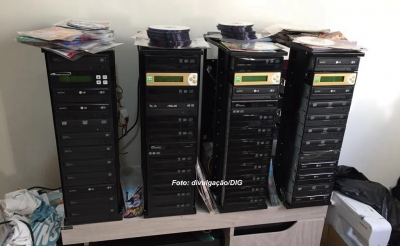 Polícia Civil descobre central de produção de CDs piratas em Marília