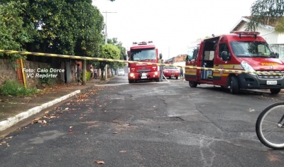 Homem coloca fogo na casa da ex-mulher e mobiliza Bombeiros