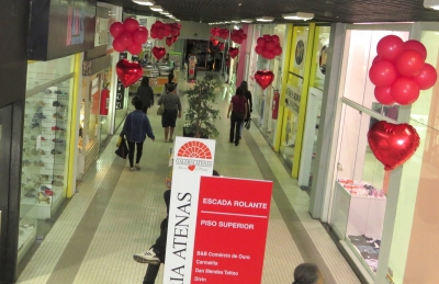 Dia dos Namorados em grande estilo na Galeria Atenas e terá até jantar romântico