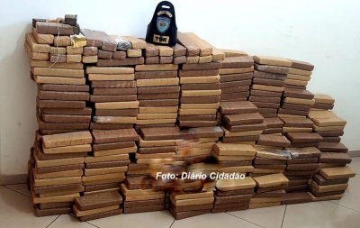 Polícia Rodoviária apreende quase meia tonelada de maconha
