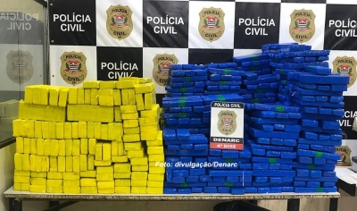 Denarc apreende mais de uma tonelada de maconha em Marília