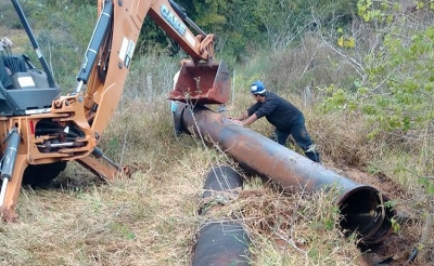 Adutora do Peixe se rompe e compromete abastecimento de boa parte de Marília