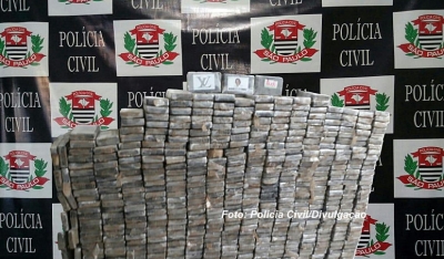 Pasta base de cocaína que saiu de Marília, avaliada em R$ 15 milhões, é apreendida na região