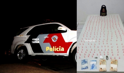 Jovem é preso com muita droga na zona norte 