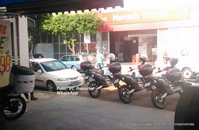 Homem é preso acusado de assaltar mercado