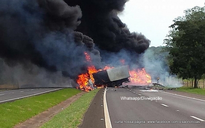 Motorista morre na explosão de caminhão 