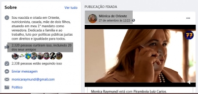 Clima nas redes sociais aponta favoritismo da chapa Mônica e Piramboia em Oriente