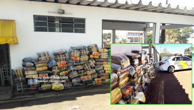 Polícia Rodoviária apreende quase duas toneladas de maconha na região