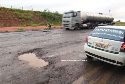 Com chuva, situação da SP-333 em Marília é crítica