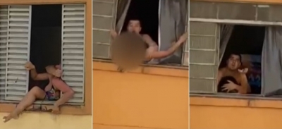 Mulher grávida tenta se jogar de prédio ao ser espancada pelo companheiro